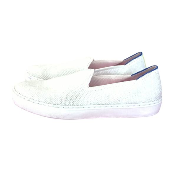 Rothy's white Terry cloth casual slip ons women size 7. Basic minimalist comfort - Picture 3 of 8